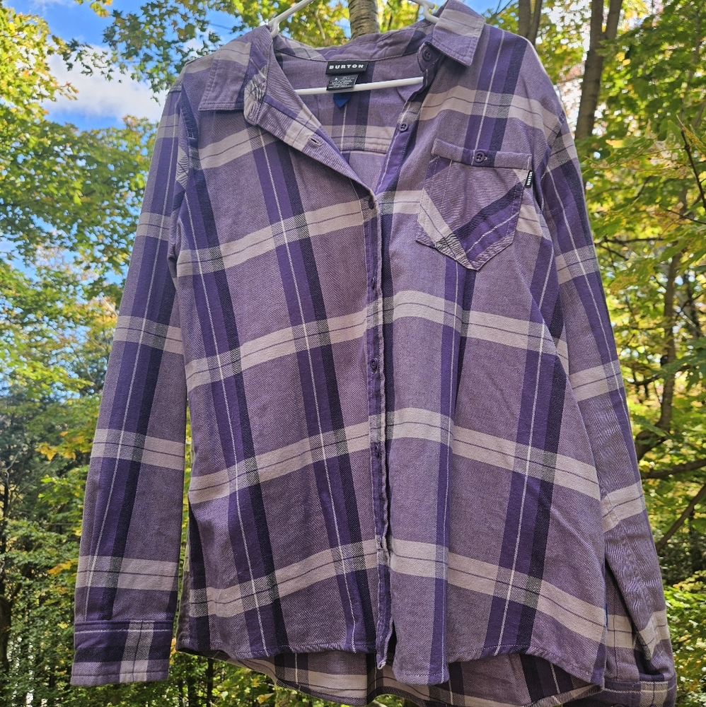 Burton Plaid Button Up Flannel - image 2